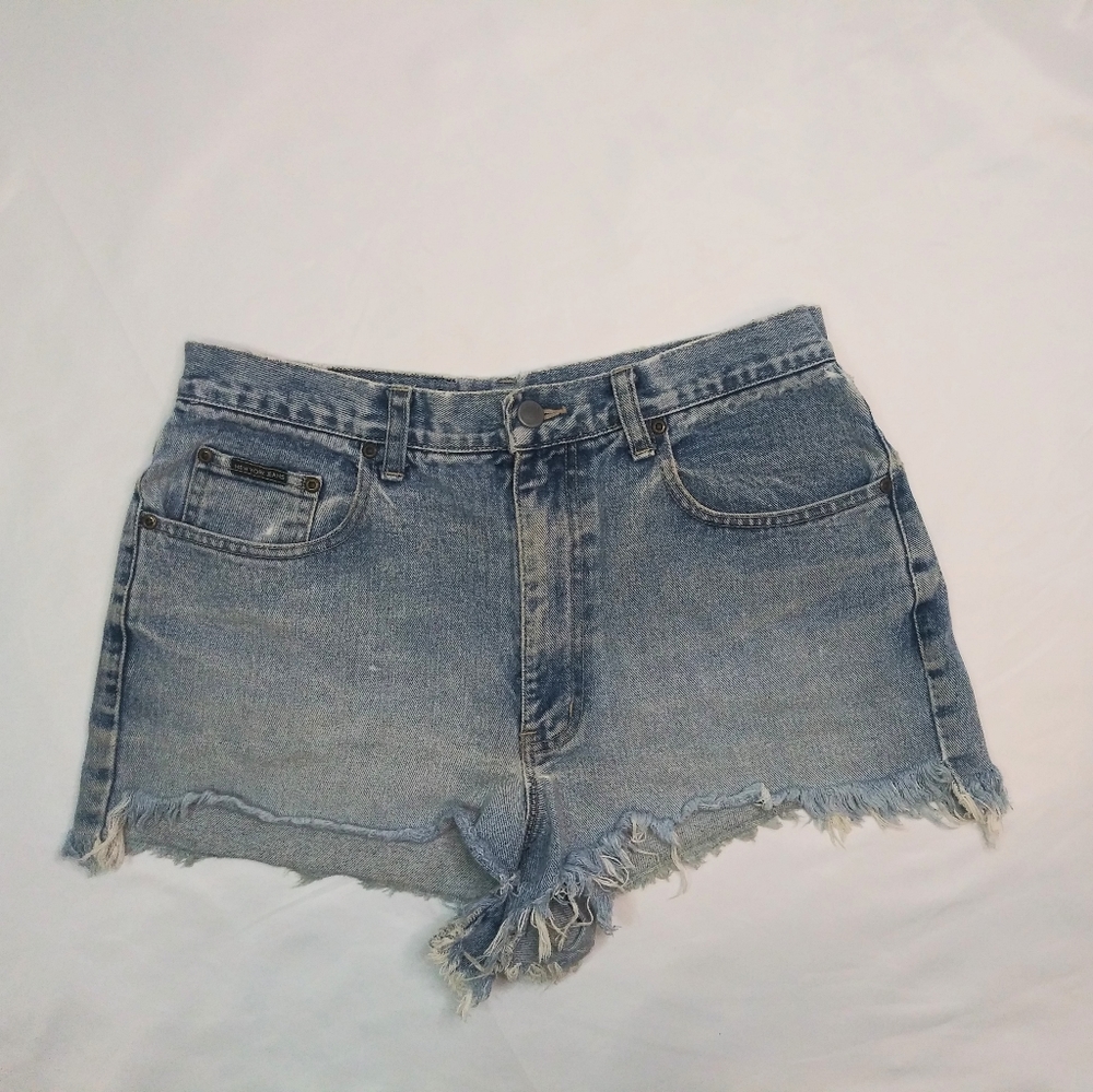 NEW YORK JEANS Cut Off Shorts Sz 12 High Waisted